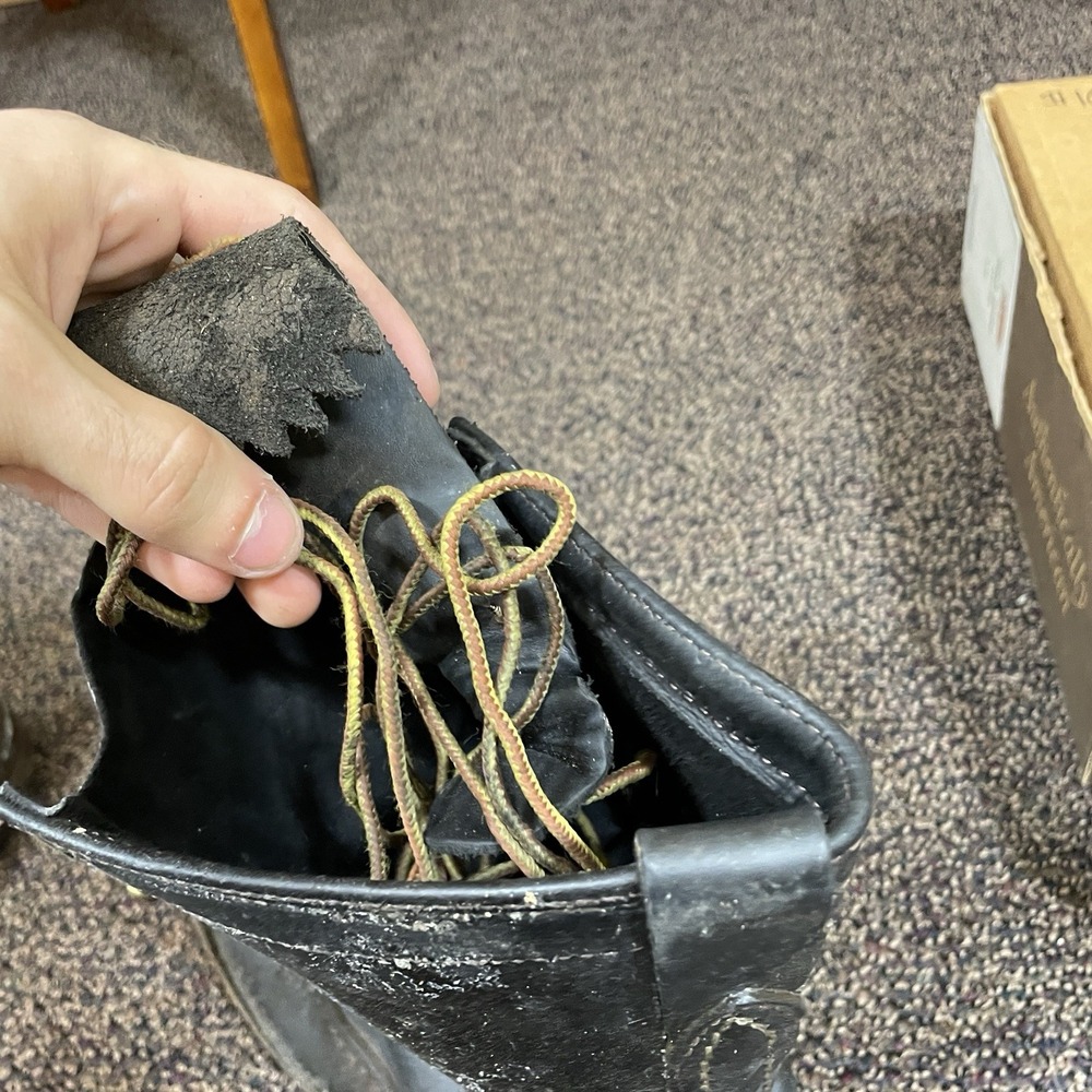 Wesco Stock Timber Boots 1912SI Mens 12E Caulks 12" Lace-to-toe *read desc* - Picture 9 of 16
